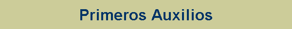 Primeros Auxilios