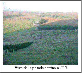 Cuadro de texto:  
Vista de la posada camino al T13
