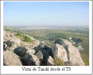 Cuadro de texto:  
Vista de Tandil desde el T8
